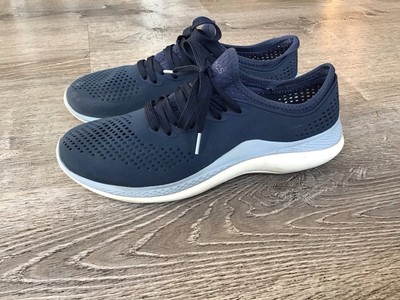 Crocs Literide 360 Pacer Blue Mens Size 9 Lace Up Lightweight Sneakers 206715