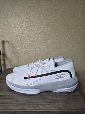 Under Armour Curry SC 3ZERO III size 13 White/Grey-Black.