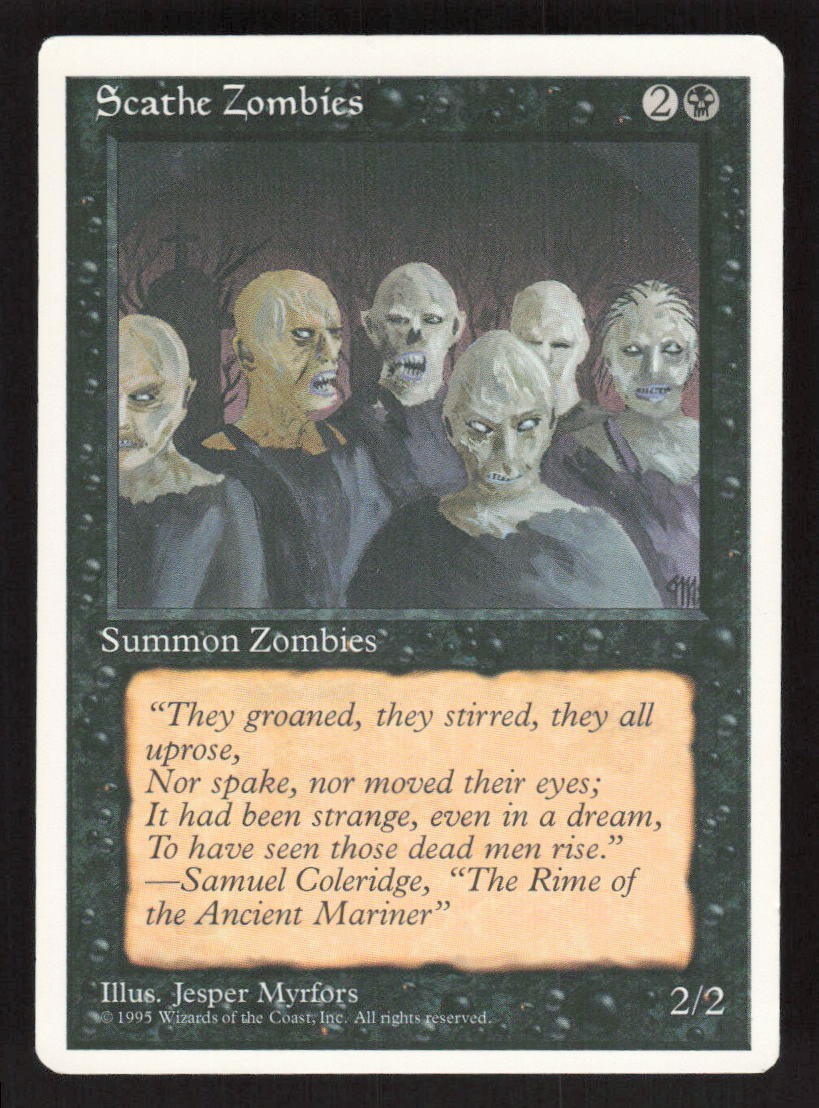 1995 Scathe Zombies Fourth Edition MTG