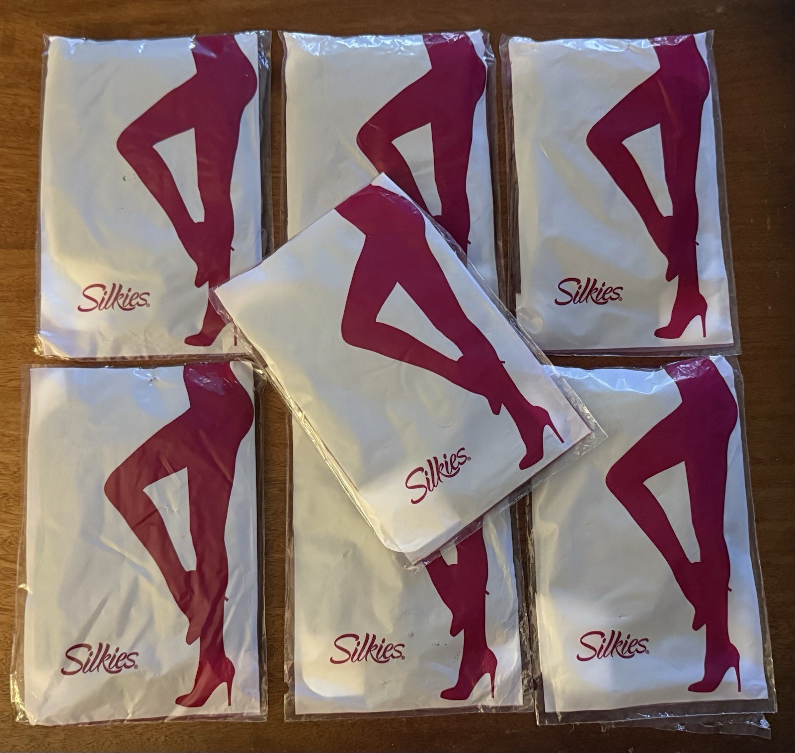 7 Pairs Silkies Ultra Control Top Pantyhose XX-LARGE X-QUEEN Honey Beige 030602