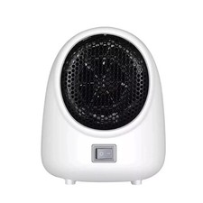 400W Portable Electric Heater White Desktop Fan Heater Warmer for Home Office UK