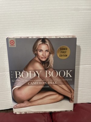 CAMERON DIAZ SIGNED BOOK HARDCOVER THE BODY BOOK 2013 Read Disc