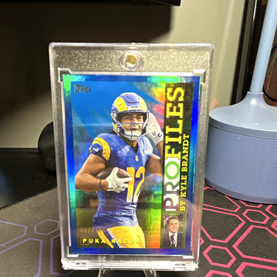 Topps 2025 Chrome Puka Nacua 1975 Profiles Blue Refractor #1975-19 /150 NFL