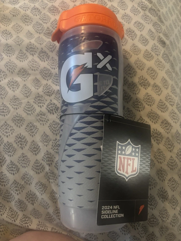 Garrafa de água NFL Dallas Cowboys Gatorade GX 2024 coleção lateral espremer - Imagem 2 de 2