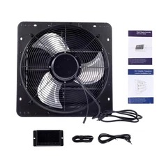 16 Inch Shutter Exhaust Fan W/ Speed Controller 2600 CFM High Speed Wall Mounted