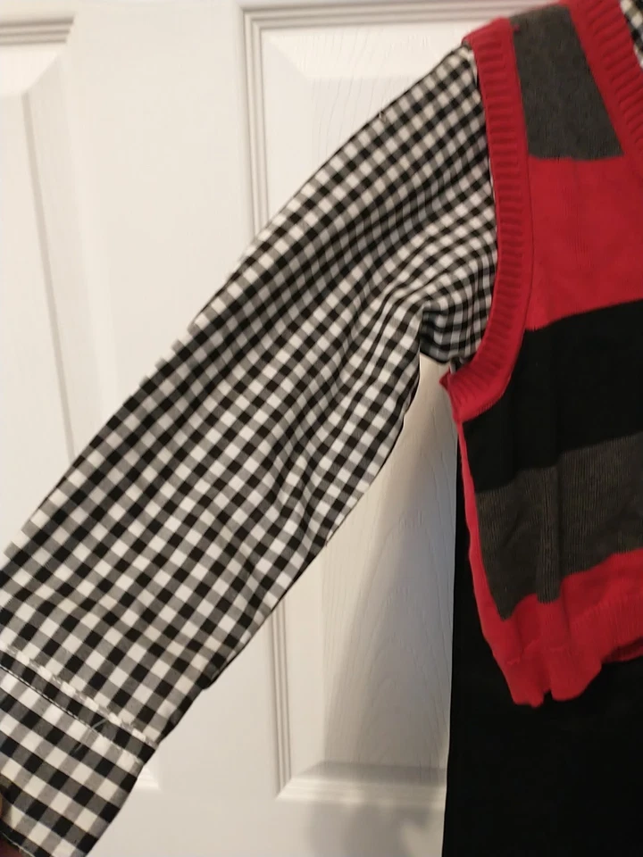 Nuevo con etiquetas Suéter Chaleco 4T Niños Pequeños Conjunto Iglesia Escuela Boda Foto 2 de 4