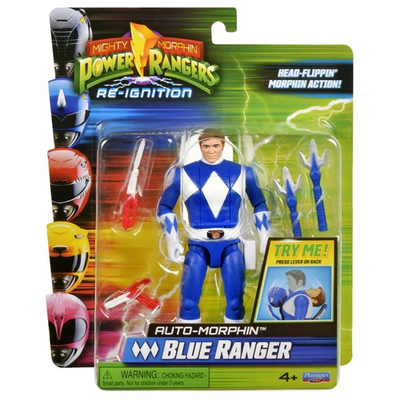 #ad Power Rangers Re Ignition 6 Inch Action Figure Auto Morphin Blue Ranger $29.83