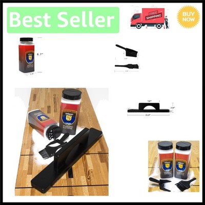 Complete Shuffleboard Wax Set with Brush & Dustpan - Ultimate Game Essential