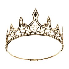Medieval King Crown Bridal Hair Accessory Birthday Celebration