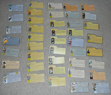 Vintage 1980s Modern File Card Lot G.I. GI Joe Figure Accessories Set 3.75 ARAH