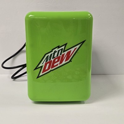 Mountain Dew Mini Fridge Cooler 6 Can Thermoelectric AC/DC Portable Works