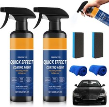 2Pcs Quick Effect Coating Agent for Car, Advanced Car Coating Spray, Upgrade Qui