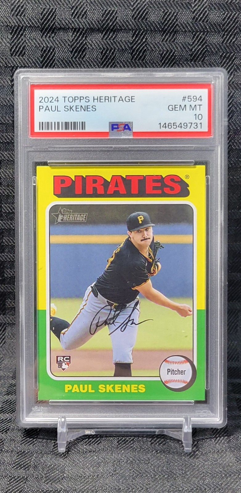 💎 2024 Topps Heritage Rookie Paul Skenes PSA 10 💎