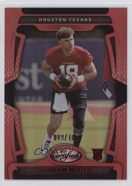 Graham Mertz Panini Certified #108 Red Mirror
