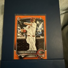 2025 Bowman Draft Rookie RC 1st Issue Orange Border SP #12/25 Mason Neville (CIN