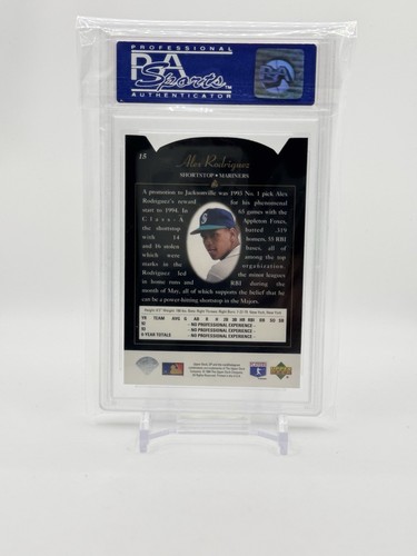 1994 Alex Rodriguez SP **DIE CUT** #15 RC Rookie PSA 9 **RARE**CENTERED** - Picture 2 of 2