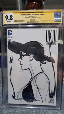 adam hughes sketch cgc 9.8 selina kyle bikini