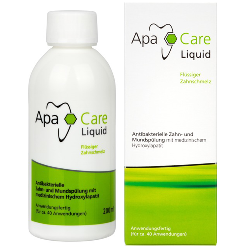 NUOVO ApaCare collutorio liquido 200 ml senza fluoro contro la carie cura del...