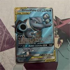 Pokémon Blastoise & Piplup GX 214/236 SM-Cosmic Eclipse Holo 270 HP on eBay