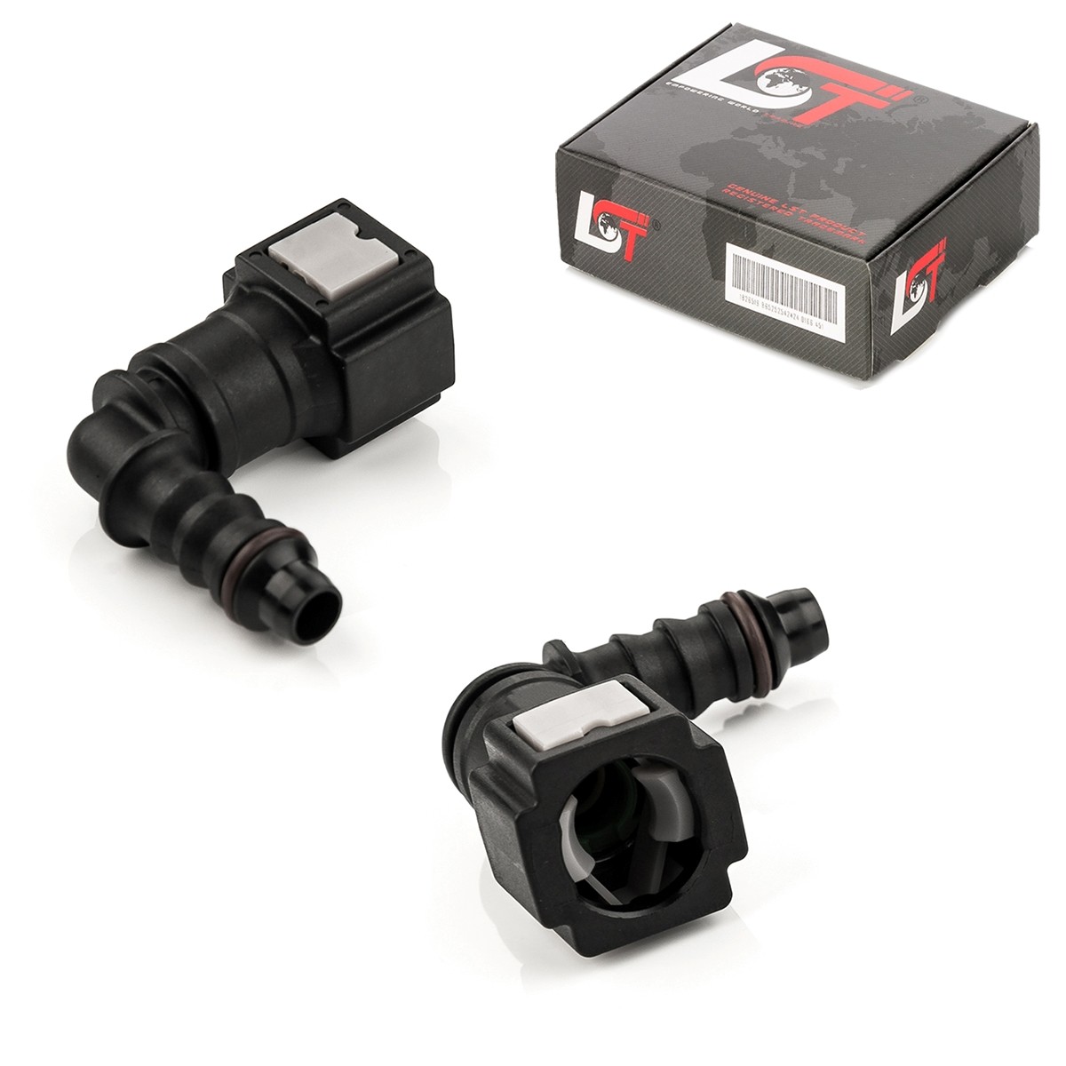 2X Quick Release Fuel Line Coupling L-Piece 6.3X6Mm For MAYBACH