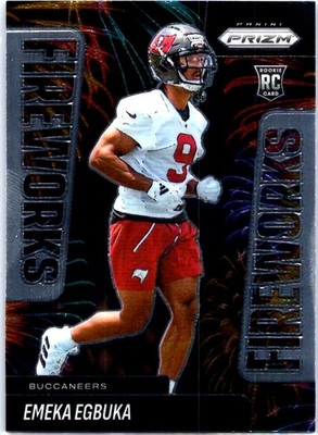 2025 Panini Prizm #2 Emeka Egbuka Fireworks