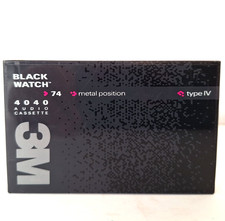 3M 4040 74 Black Watch Metal Position Type IV Audio Cassette Tape NEW! SEALED!