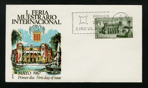 Spain FDC sc 1467 Valencia International Fair First Day Cover 1967