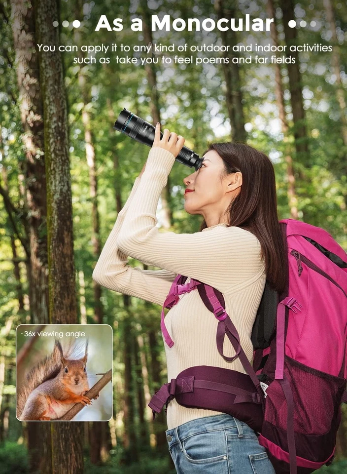 Apexel HD 36X Telephoto Lens for Mobile Phone with Tripod for iPhone Samsung - Image 2 of 4