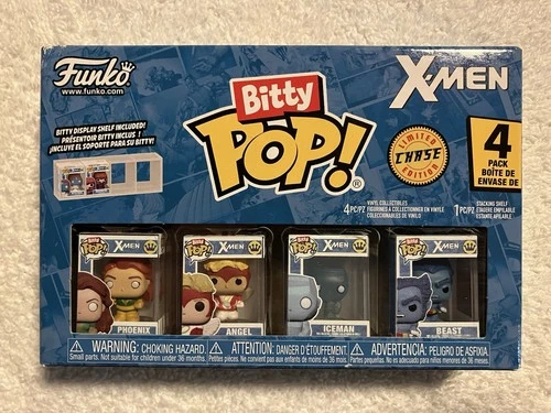 Funko Bitty Pop Mini Figure Marvel X-Men 4-Pack Phoenix Angel Iceman & Beast