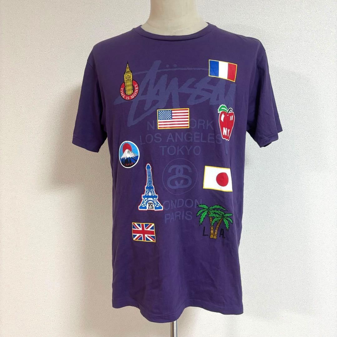 STUSSY World Tour double-sided print T-shirt thumbnail 2