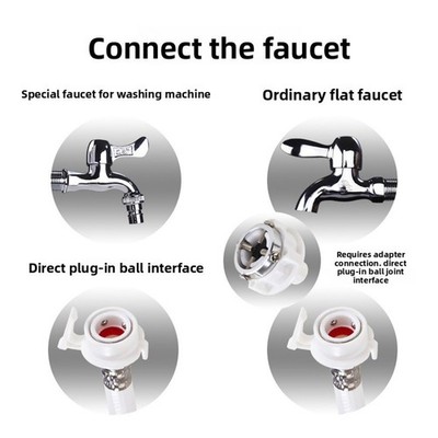 Bajonett Typ Stahl Adapter für Waschmaschine Einlass und Allzweck Wasserhahn 1/