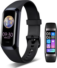 Fitness Tracker, 24/7 Heart Rate Blood Oxygen Blood Pressure Body Temp Monitor S