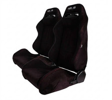 Nrg Rsc-220lr Type-r Racing Seat Steel Frame Black Suede Cover Pair Nrg Rsc-220lr Type-r Racing Seat Steel Frame Black Suede Cover Pair