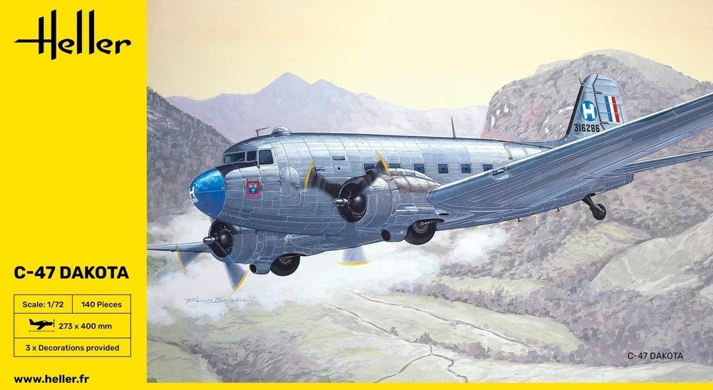 Heller 30372 1:72nd scale C-47 Dakota