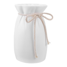 Plastic Flower Vase White Small Tabletop Vase for Home Office Wedding Decor