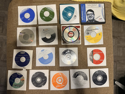Mixed Lot Of Vintage Software And Drivers - Install Discs - CDs - 17 Pieces