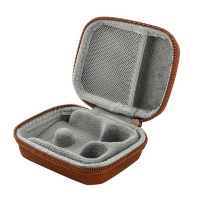 ZiiGaat PELLEPOD Leather Earbud Case, Waterproof IEM Storage Box, Hard Carryi...