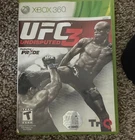 THQ UFC Undisputed 3 Xbox 360 2012 Manual Included Online Multiplayer