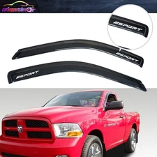 Fits 09-18 Dodge Ram 1500 & 10-25 Ram 2500 3500 Standard Cab Window Visor 2PCS