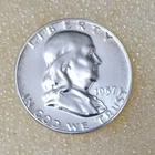 1957 Franklin Half Dollar • Brilliant BU • Flashy Surfaces • 90% Silver (Lot 3)
