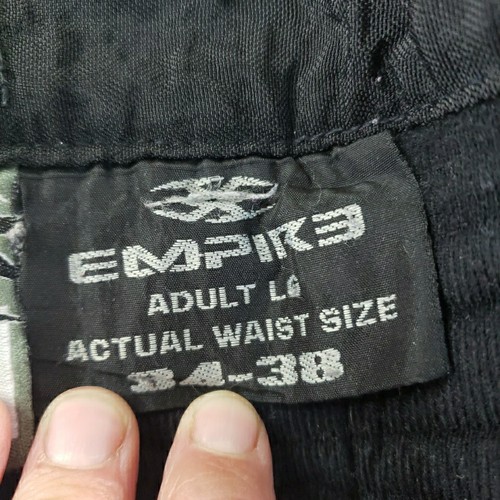 Invert Empire Paintball Pants Mens Large Adult 32-38 Black Blue Padded Tactical - Picture 7 of 12