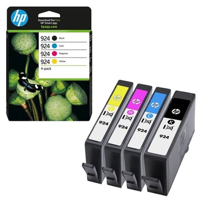 HP 924 Original Druckerpatronen 4er-Set schwarz, cyan, magenta, gelb 6C3Z1NE