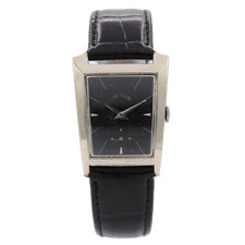 Vintage Lord Elgin 7614-WBB Dunbar Men's Mechanical Wristwatch 718 USA 14k WGF