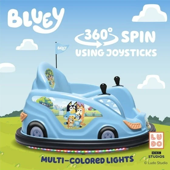 Juguete para montar en coche parachoques Bluey de 6V para niños 1 unidad ENVÍO GRATUITO Foto 4 de 4