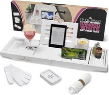 Spa Essentials, Board for Tub Table, Bath Caddy for Bathtub Accessories