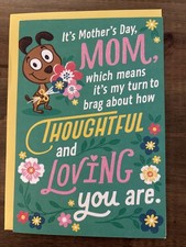 Hallmark Mother's Day Large Format Greeting Card 5.5X8.0"  Envelope 