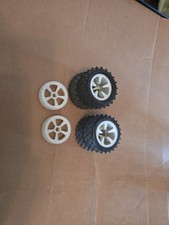 Losi Jrx2 Dual Rear Wheel Conversion Vintage White Rims Rare Custom