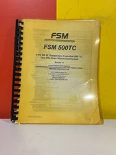Frontier Semiconductor FSM 500TC System System Operations Manual
