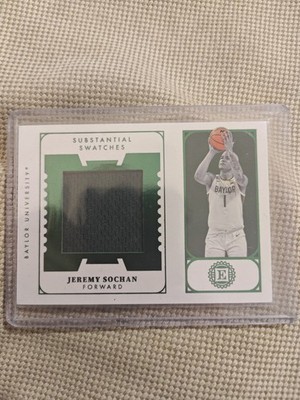 Jeremy Sochan | 2022 Panini Chronicles Encased Draft Picks Substantial Swatches