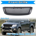 Matte Black Front Bumper Grille Grill For TOYOTA HILUX 2005-2011